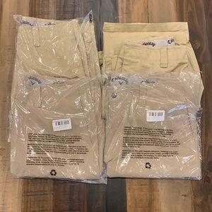 Lot of 4 Callaway Men’s Opti-Dry Golf shorts. New